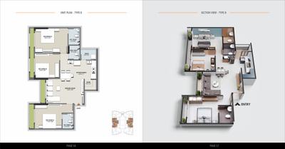 Image of 1620 Sq.ft 3 BHK Apartment / Flat for sale in Jay Visat Eminence, Tragad, Ahmedabad for Rs. 7800000