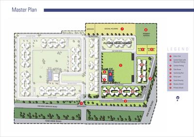Image of 1175 Sq.ft 2.5 BHK Apartment / Flat for sale in Unitech Vistas Phase II, Southern Peripheral Road, Gurgaon for Rs. 12500000