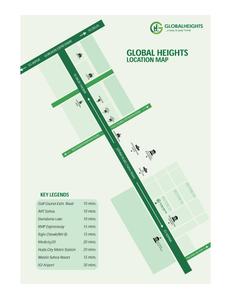 Image of 950 Sq.ft 2 BHK Apartment / Flat for sale in Breez Global Heights, Sector 33, Sohna for Rs. 5530000