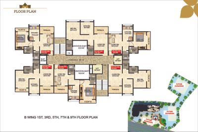 Image of 680 Sq.ft 1 BHK Apartment / Flat for sale in Balaji Ambar Vaastu, Badlapur East, Badlapur for Rs. 2400000
