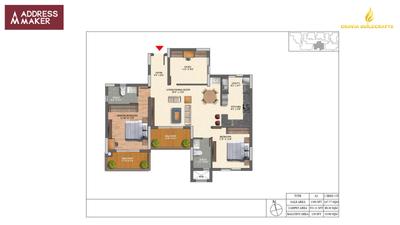 Image of 1217 Sq.ft 2 BHK Apartment / Flat for sale in Address The Grand Strand, Whitefield, Bengaluru for Rs. 17800000