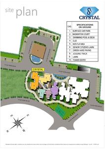 Image of 1322 Sq.ft 3 BHK Apartment / Flat for sale in Amaantra Crystal, Mahurali, Ghaziabad for Rs. 8100000