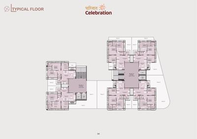 Image of 1980 Sq.ft 3 BHK Apartment / Flat for sale in Param Paarijat Celebration, Kudasan, Gandhinagar for Rs. 7700000