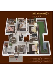 Image of 850 Sq.ft 2 BHK Apartment / Flat for sale in Agrawal Palm Resorts, Saddu, Raipur for Rs. 3200000
