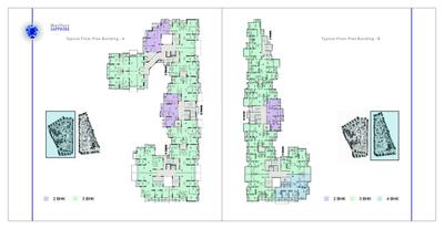 Image of 1355 Sq.ft 3 BHK Apartment / Flat for sale in Wallfort Sapphire, Sarona, Raipur for Rs. 4600000