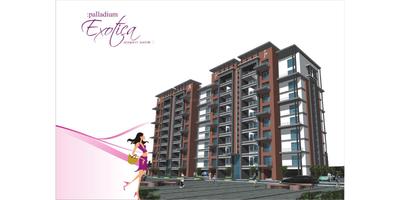Image of 1110 Sq.ft 2 BHK Apartment / Flat for sale in Shreyas Palladium Exotica, Dhanori, Pune for Rs. 8600000