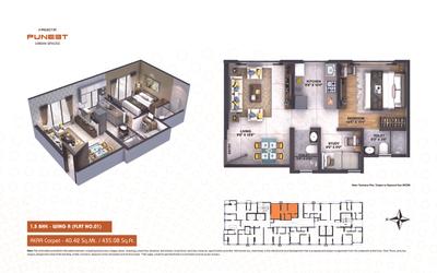 Image of 550 Sq.ft 2 BHK Apartment / Flat for sale in Puneet Shivalaya, Vikhroli East, Mumbai for Rs. 12300000
