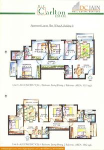 Image of 1300 Sq.ft 3 BHK Apartment / Flat for sale in DLF Carlton Estate, Sector 53, Gurgaon for Rs. 31500000