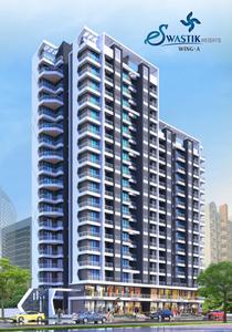 Image of 782 Sq.ft 1 BHK Apartment / Flat for sale in Swastik Heights Wing A, Bhayandar East, Mira Bhayandar for Rs. 7150000