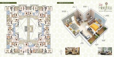 Image of 688 Sq.ft 1.5 BHK Apartment / Flat for sale in Sai Heights, Jaripatka, Nagpur for Rs. 3100000