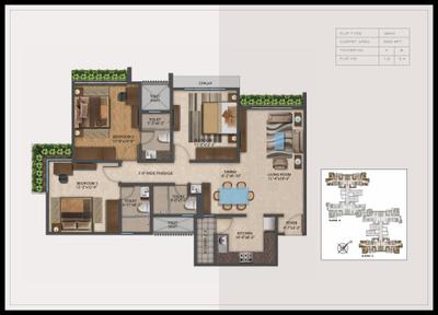 Image of 1250 Sq.ft 3 BHK Apartment / Flat for sale in Wadhwa Platina, Thane West, Thane for Rs. 23500000
