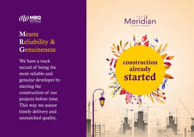 Image of 760 Sq.ft 2 BHK Apartment / Flat for sale in MRG The Meridian, Sector 89, Gurgaon for Rs. 7100000