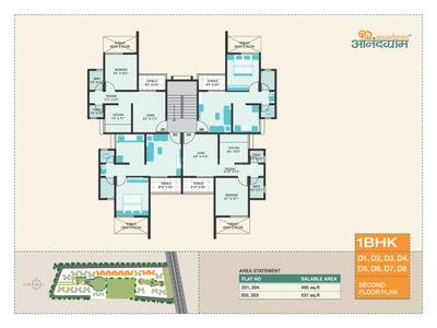 Image of 388 Sq.ft 1 RK Apartment / Flat for sale in Vastushodh Anandgram Wakhari, Wakhari, Pune for Rs. 850000