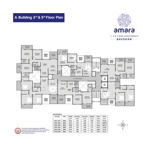 Image of 1050 Sq.ft 2 BHK Apartment / Flat for sale in Siddh Amara Phase II, Bavdhan, Pune for Rs. 8700000