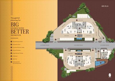 Image of 2700 Sq.ft 3 BHK Apartment / Flat for sale in Midtown Twin Towers, Kalyan West, Kalyan for Rs. 24000000