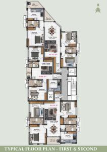 Image of 1512 Sq.ft 3 BHK Apartment / Flat for sale in Preetha Sivaji Gardens, Medavakkam, Chennai for Rs. 13000000