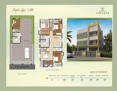 Image of 1902 Sq.ft 4 BHK Duplex for sale in Mason Enclave, Raghunathpur, Bhubaneswar for Rs. 16000000