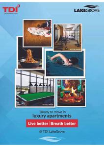 Image of 1520 Sq.ft 3 BHK Builder Floor for sale in TDI Lake Grove City, Kundli, Sonipat for Rs. 9000000