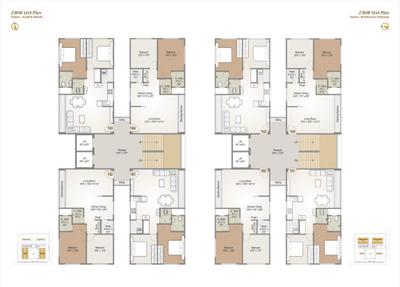 Image of 1210 Sq.ft 2 BHK Apartment / Flat for sale in Rameshwaram Keshav Heights, Bhimrad, Surat for Rs. 6000000