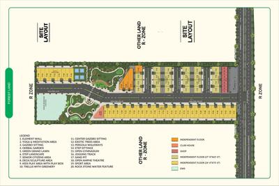 Image of 1800 Sq.ft 3 BHK Builder Floor for sale in Motia Harmony Greens, Sanauli, Zirakpur for Rs. 11000000