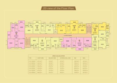 Image of 692 Sq.ft 2 BHK Apartment / Flat for sale in Alliance Skybrook Residences, Hatigaon, Guwahati for Rs. 4700000