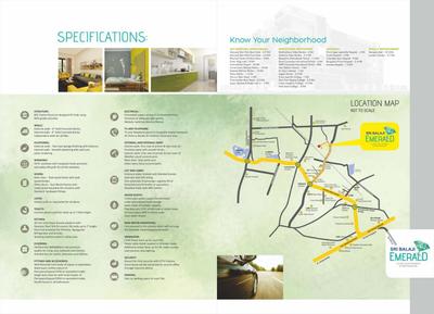 Image of 1088 Sq.ft 2 BHK Apartment / Flat for sale in Sri Balaji Emerald, Hennur, Bengaluru for Rs. 8200000