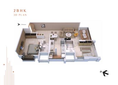 Image of 1150 Sq.ft 2 BHK Apartment / Flat for sale in Pandit Nandvihar, Shivaji Nagar, Pune for Rs. 18000000