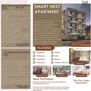 Image of 1624 Sq.ft 3 BHK Apartment / Flat for sale in Highfield Smart Nest, Patia, Bhubaneswar for Rs. 11800000