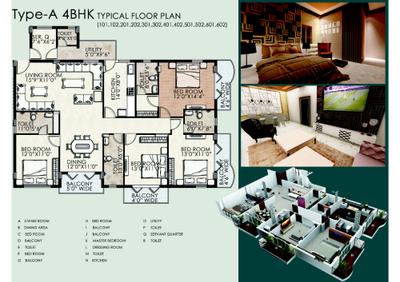 Image of 1800 Sq.ft 4 BHK Apartment / Flat for sale in Merlin JayShree Vihar, Devendra Nagar, Raipur for Rs. 13300000