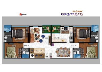 Image of 425 Sq.ft 1 BHK Apartment / Flat for sale in Raghav Amara, Kurla East, Mumbai for Rs. 10500000