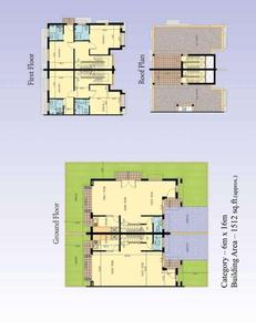 Image of 1600 Sq.ft 2 BHK Villa for sale in Universal USE Kolkata West International City, Salap, Howrah for Rs. 4000000