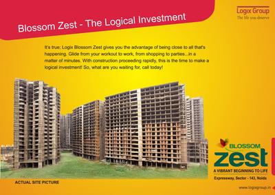 Image of 494 Sq.ft 1 BHK Apartment / Flat for sale in Logix Blossom Zest, Sector 143, Noida for Rs. 4320000