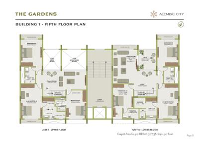 Image of 2900 Sq.ft 4 BHK Apartment / Flat for sale in Alembic The Gardens, Gorwa, Vadodara for Rs. 40500000