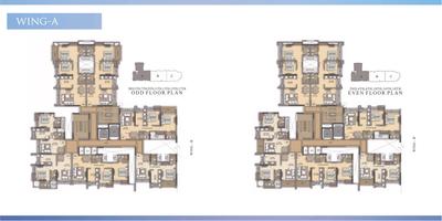 Image of 1056 Sq.ft 2 BHK Apartment / Flat for sale in Rajhans Moonstone, Vasai West, Vasai for Rs. 11200000