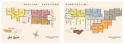 Image of 700 Sq.ft 2 BHK Apartment / Flat for sale in Neelyog Aashiyana, Kandivali West, Mumbai for Rs. 14500000