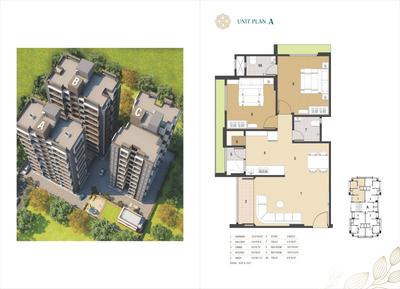 Image of 1485 Sq.ft 3 BHK Apartment / Flat for sale in Sukirti Greens, South Bopal, Ahmedabad for Rs. 9851000