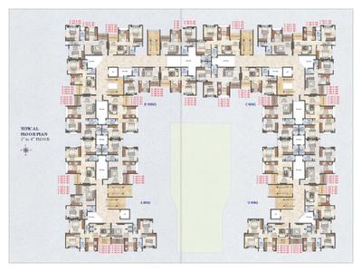 Image of 740 Sq.ft 2 BHK Apartment / Flat for sale in Hari Gokuldham, Eklahare, Nashik for Rs. 3200000