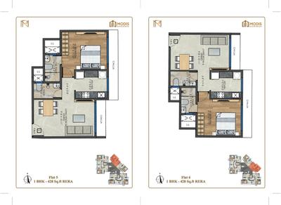 Image of 535 Sq.ft 1 BHK Apartment / Flat for sale in Shree Modis Rashmi Manorath, Borivali East, Mumbai for Rs. 11100000