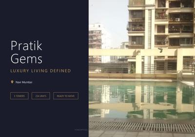 Image of 1455 Sq.ft 3 BHK Apartment / Flat for sale in Pratik Gems, Kamothe, Navi Mumbai for Rs. 19500000