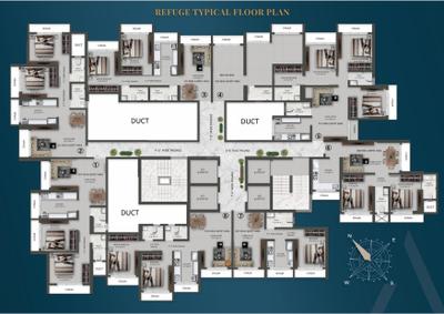 Image of 1050 Sq.ft 2 BHK Apartment / Flat for sale in Pramanik Walchand Avenue, Mira Road East, Mira Bhayandar for Rs. 12255000