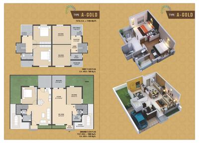 Image of 1460 Sq.ft 3 BHK Independent House for sale in Sharnam Vatika, Vadadla, Bharuch for Rs. 12500000