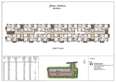 Image of 457 Sq.ft 1 BHK Apartment / Flat for sale in Jain Antara, Peelamedu, Coimbatore for Rs. 3800000