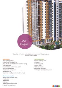 Image of 1141 Sq.ft 3 BHK Apartment / Flat for sale in Ahura Ecopolitan Phase II, Tathawade, Pune for Rs. 9600000