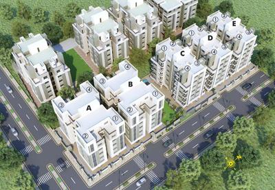 Image of 1550 Sq.ft 3 BHK Apartment / Flat for sale in Akshar Upvan, Bhayli, Vadodara for Rs. 3690000