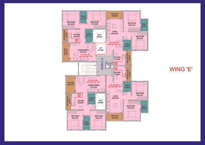 Image of 1255 Sq.ft 2 BHK Apartment / Flat for sale in Yogesh Gandharv Mithila Building A Wing D, Moshi, Pune for Rs. 5088200