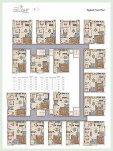 Image of 1650 Sq.ft 3 BHK Apartment / Flat for sale in Vistara Delight Heights, Kompally, Hyderabad for Rs. 9900000