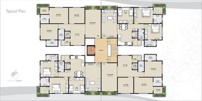 Image of 1150 Sq.ft 2 BHK Apartment / Flat for sale in Rajhans Apple, Palanpur, Surat for Rs. 3600000