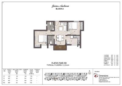 Image of 457 Sq.ft 1 BHK Apartment / Flat for sale in Jain Antara, Peelamedu, Coimbatore for Rs. 3800000