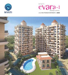 Image of 1090 Sq.ft 2 BHK Apartment / Flat for sale in Nyati Evara, Undri, Pune for Rs. 7100000