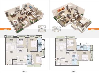 Image of 1719 Sq.ft 3 BHK Apartment / Flat for sale in Aaryan Vandematram Hills, Gota, Ahmedabad for Rs. 9300000